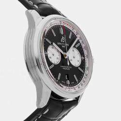 Pre Owned ساعة يد بريتلينغ بريمير B01 كرونوغراف AB0118371B1P2 أوتوماتيكية 42 مم مستعملة