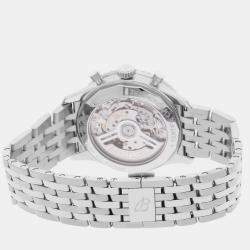 Pre Owned Pre-Owned Breitling Navitimer B01 Chronograph AB0138241G1A1 Silver Automatic Stainless Steel Men's Wristwatch 43 MM