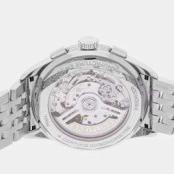 مملوكة مسبقًا ساعة يد رجالية بريتلينغ بريميير B01 كرونوغراف AB0145371L1A1 أوتوماتيك خضراء ستانلس ستيل 42 مم مستعملة