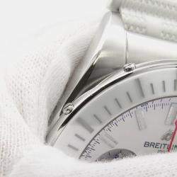 مملوكة مسبقًا Breitling Chronomat AB0136A71A1S1 Automatic White Stainless Steel  Men's Wristwatch 44 mm