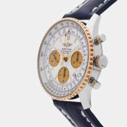 Pre Owned Breitling Navitimer D2332212/G534 Automatic Chronograph Silver Dial Stainless Steel Men's Wristwatch 41mm