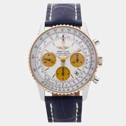 Pre Owned Breitling Navitimer D2332212/G534 Automatic Chronograph Silver Dial Stainless Steel Men's Wristwatch 41mm