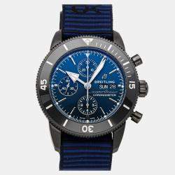 مملوكة مسبقًا Pre-Owned Breitling Superocean Heritage Chronograph Outerknown M133132A1C1W1 Blue Automatic Blacksteel Men's Wristwatch 44 mm