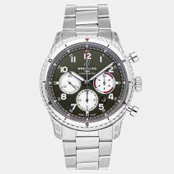 مملوكة مسبقًا ساعة يد رجالية بريتلينغ أفياتور 8 بي 01 كرونوجراف كيرتيس وارهوك AB01192A1L1A1 أوتوماتيكية 43 مم مستعملة