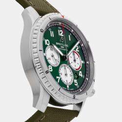 مملوكة مسبقًا ساعة بريتلينغ آفياتور 8 B01 كرونوجراف AB01192A1L1X1 أوتوماتيكية 43 مم مستعملة