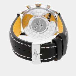 مملوكة مسبقًا Pre-Owned Breitling Navitimer 01 AB012012/BB01 Black Automatic Stainless Steel Men's Wristwatch 43 MM