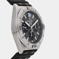 Pre Owned Pre-Owned Breitling Chronomat B01 EB0134101M1S1 Grey Automatic Titanium Men's Wristwatch 42 MM