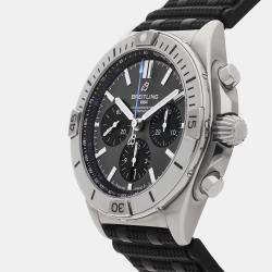 Pre Owned Pre-Owned Breitling Chronomat B01 EB0134101M1S1 Grey Automatic Titanium Men's Wristwatch 42 MM