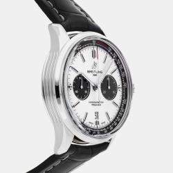 Pre Owned Pre-Owned Breitling Premier B01 Chronograph AB0118221G1P1 Black Automatic Stainless Steel Men's Wristwatch 42 MM