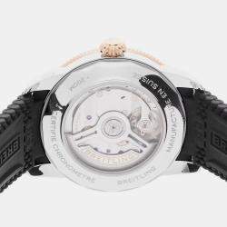 Pre Owned ساعة يد رجالية برتلينغ سوبر أوشن هيريتاج B31 UB3111241B1S1 أوتوماتيكية سوداء من الفولاذ المقاوم للصدأ 42 مم مستعملة