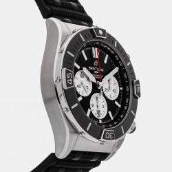 Pre Owned Pre-Owned Breitling Super Chronomat B01 AB0136251B1S1 Black Automatic Stainless Steel Men's Wristwatch 44 MM