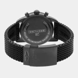 مملوكة مسبقًا Breitling Superocean Heritage M13313101C1S1 Automatic Chronograph Blue Dial Black Steel Men's Wristwatch 44mm