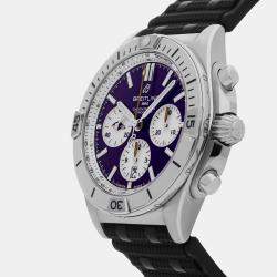 Pre Owned ساعة يد بريتلينغ كرونومات B01 إصدار NFL بالتيمور ريفنز AB01342B1K2S1 مستعملة