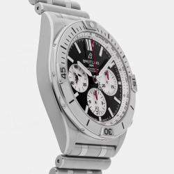 Pre Owned Breitling Chronomat AB01342B1B3A1 Automatic Chronograph Black Dial Stainless Steel Men's Wristwatch 42mm