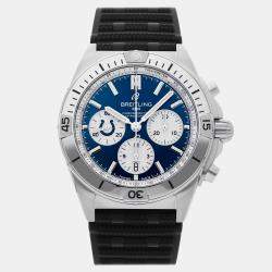 Pre Owned Pre-Owned Breitling Chronomat B01 NFL Indianapolis Colts AB01342B1C2S1 Silver Manual Winding Stainless Steel Men's Wristwatch 42 MM