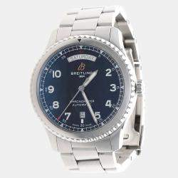 مملوكة مسبقًا ساعة يد رجالية بريتلينغ أفياتور 8 A45330 أوتوماتيكية ستانلس ستيل 41 مم