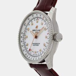 مملوكة مسبقًا Breitling Navitimer A17395211A1P2 Automatic Stainless Steel Men's Wristwatch 35 mm