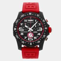 Pre Owned ساعة يد بريتلينغ إندورانس برو جامعة ألاباما X823102C1B1S1 كوارتز 44 ملم مملوكة مسبقًا