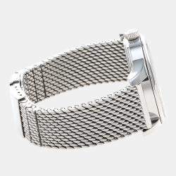 Pre Owned Breitling Transocean A45310 Automatic Stainless Steel Men's Wristwatch 43 mm