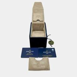 Pre Owned ساعة بريتلينغ كرونوموت B01 AB0134101K1A1 أوتوماتيكية بنية من الفولاذ المقاوم للصدأ للرجال 42 مم مستعملة