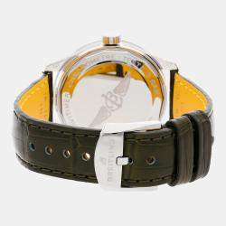 مملوكة مسبقًا ساعة يد رجالية بريتلينغ نافيتايمر A17395361L1P1 تلقائية ستانلس ستيل خضراء 35 مم مستعملة