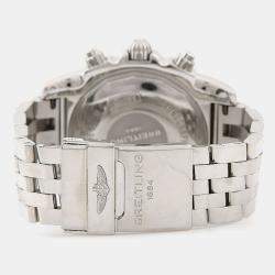 Pre Owned Breitling Chronomat Chronograph AB0110 Automatic Black Stainless Steel Men's Wristwatch 44mm