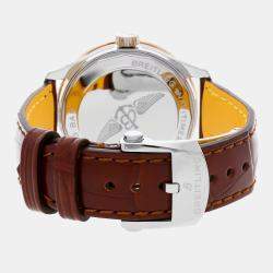 مملوكة مسبقًا Pre-Owned Breitling Navitimer U17395211A1P2 Silver Automatic 18k Rose Gold, Stainless Steel Men's Wristwatch 35 MM