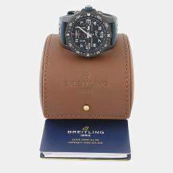 Pre Owned Breitling Endurance Pro X82310 Black Breitlight Quartz Men's Watches 44mm