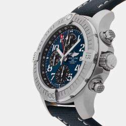 Pre Owned Breitling Avenger A24315101C1X2 Blue Stainless Steel Automatic Men's Watches 45mm