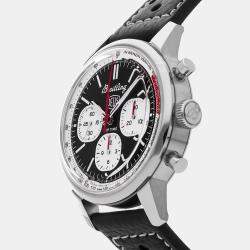 Pre Owned Breitling Top Time B01 Deus AB01765A1B1X1 Black Stainless Steel Automatic Men's Wristwatch 41mm