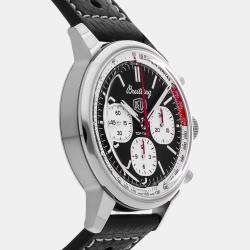 Pre Owned Breitling Top Time B01 Deus AB01765A1B1X1 Black Stainless Steel Automatic Men's Wristwatch 41mm