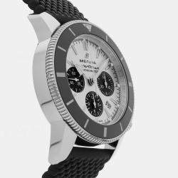 Pre Owned Breitling Superocean Heritage AB0162121G1S1 Silver Stainless Steel Automatic Men's Wristwatch 44mm