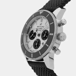 Pre Owned Breitling Superocean Heritage AB0162121G1S1 Silver Stainless Steel Automatic Men's Wristwatch 44mm