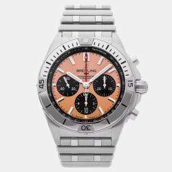 Pre Owned Breitling Chronomat AB0134101K1A1 Copper Stainless Steel Automatic Men's Wristwatch 42mm
