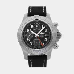 Pre Owned Breitling Avenger A24315101B1X2 Black Stainless Steel Automatic Men's Watches 45mm