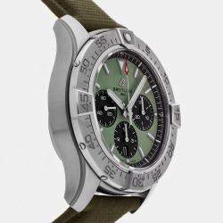 Pre Owned Breitling Avenger AB0147101L1X1 Green Stainless Steel Automatic Men's Watches 44mm