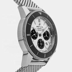 مملوكة مسبقًا Breitling Superocean Heritage B01 AB0162121G1A1 Silver Stainless Steel Automatic Men's Watches 44mm