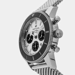 مملوكة مسبقًا Breitling Superocean Heritage B01 AB0162121G1A1 Silver Stainless Steel Automatic Men's Watches 44mm