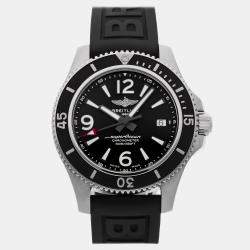 Pre Owned Breitling Superocean A17366021B1S2 Black Stainless Steel Automatic Men's Watches 42mm