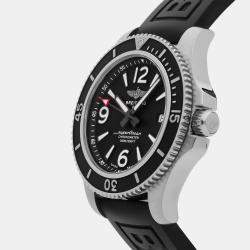Pre Owned Breitling Superocean A17366021B1S2 Black Stainless Steel Automatic Men's Watches 42mm