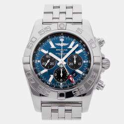 Pre Owned Breitling Chronomat AB041012/C835 Blue Stainless Steel Automatic Men's Watches 47mm