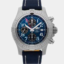 Pre Owned Breitling Avenger A24315101C1X2 Blue Stainless Steel Automatic Men's Watches 45mm