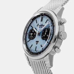 Pre Owned Breitling Top Time AB01764A1C1A1 Blue Stainless Steel Automatic Men's Watches 41mm