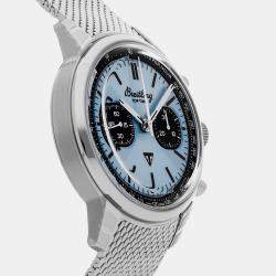 Pre Owned Breitling Top Time AB01764A1C1A1 Blue Stainless Steel Automatic Men's Watches 41mm
