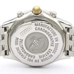 Pre Owned Breitling Blue Stainless Steel Shadow Flyback Chronograph A35312 Men's Wristwatch 42 MM