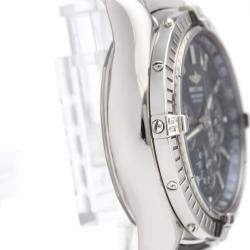 Pre Owned Breitling Blue Stainless Steel Shadow Flyback Chronograph A35312 Men's Wristwatch 42 MM