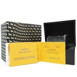 Pre Owned Breitling Gray Stainless Steel Avenger Chronograph Automatic A13380 Men's Wristwatch 44 MM