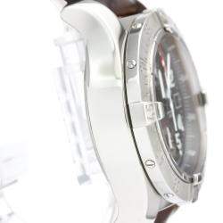 Pre Owned Breitling Gray Stainless Steel Avenger Chronograph Automatic A13380 Men's Wristwatch 44 MM