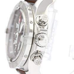 Pre Owned Breitling Gray Stainless Steel Avenger Chronograph Automatic A13380 Men's Wristwatch 44 MM