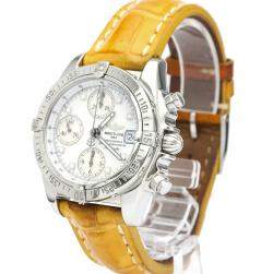 Breitling MOP Stainless Steel Chrono Cockpit Automatic A13357 Men's Wristwatch 39 MM